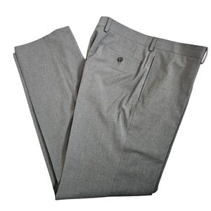 Ralph Lauren Black Label Dress Pants Mens 34x32 Gray Flat Front